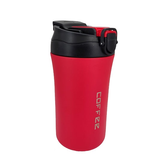 coffee-cup-red-color ماگ سفری نی دار Coffee ظرفیت 400 میلی لیتر